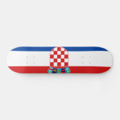 Flagge Kroatiens Skateboard (Horizontal)
