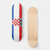 Flagge Kroatiens Skateboard (Vorderseite)