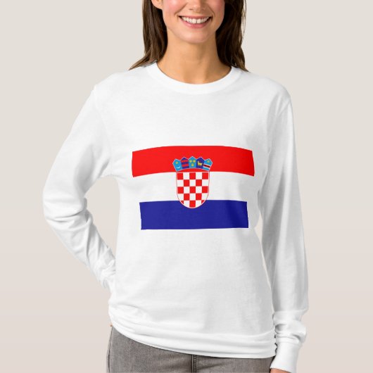 Flagge Kroatiens T-Shirt (Vorderseite)