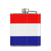 Flagge Kroatiens - Vinyl-Wrapped Flask Flachmann (Rückseite)