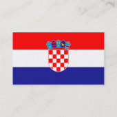 Flagge Kroatiens Visitenkarten Visitenkarte (Rückseite)