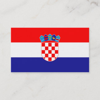 Flagge Kroatiens Visitenkarten Visitenkarte