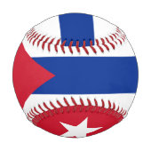 Flagge Kubas-Baseballs Baseball (Rückseite)
