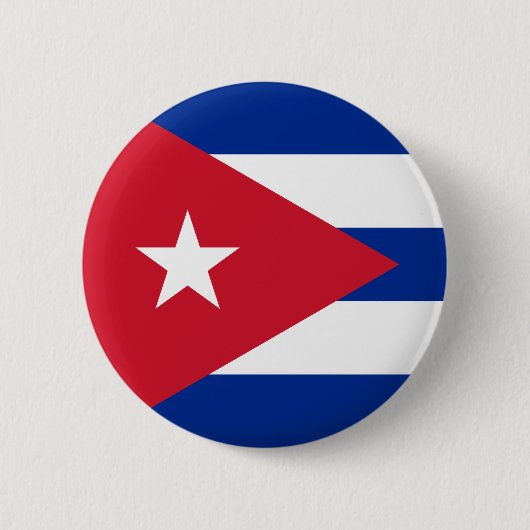 Flagge Kubas Button (Vorderseite)