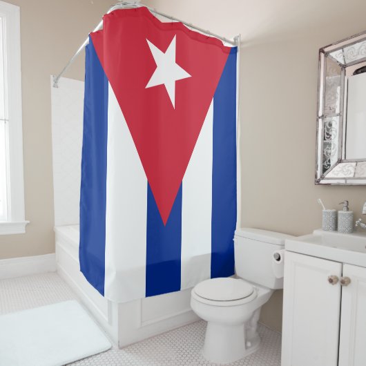 Flagge Kubas Duschvorhang (Beispiel)
