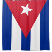 Flagge Kubas Duschvorhang (Vorderseite)