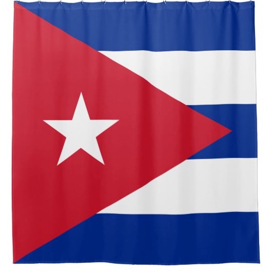 Flagge Kubas Duschvorhang (Vorderseite)