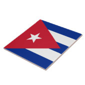 Flagge Kubas Fliese (Seite)