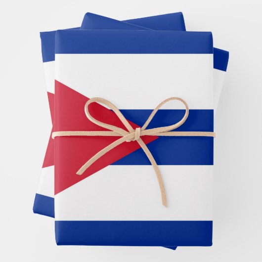 Flagge Kubas Geschenkpapier Set (Beispiel)