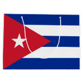 Flagge Kubas Große Geschenktüte (Rückseite)