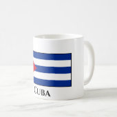 Flagge Kubas (Kuba) Kaffeetasse (VorderseiteRechts)