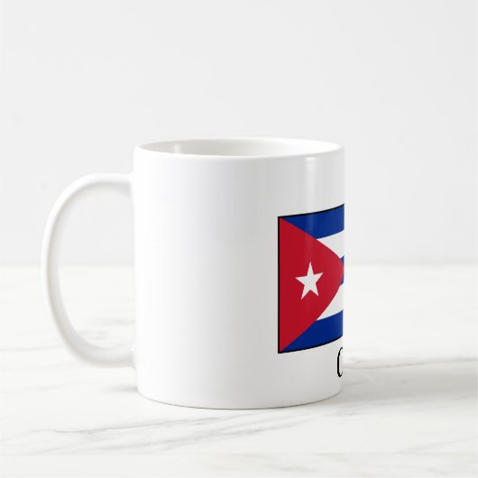 Flagge Kubas (Kuba) Kaffeetasse (Links)