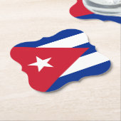 Flagge Kubas (Kuba) Untersetzer (angewinkelt)