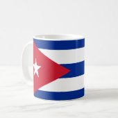 Flagge Kubas (Kubaner) Kaffeetasse (Vorderseite Links)