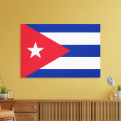 Flagge Kubas Leinwanddruck (Insitu (Wohnzimmer))