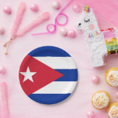 Flagge Kubas Pappteller (Party)