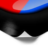 Flagge Kubas Poster (Ecke)