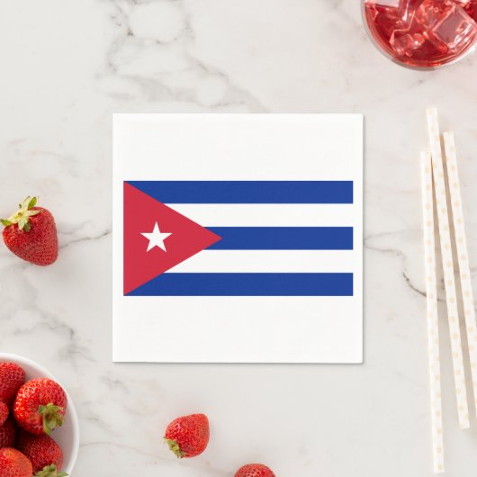Flagge Kubas Serviette (Beispiel)