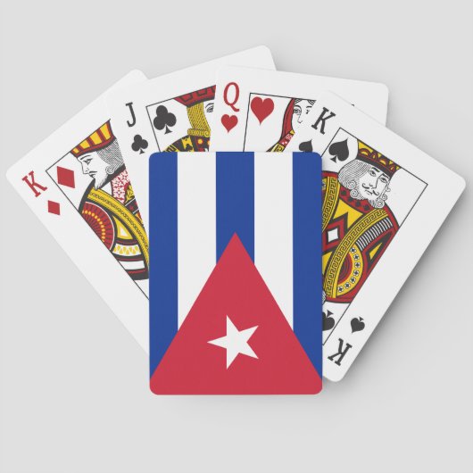 Flagge Kubas Spielkarten (Rückseite)