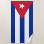 Flagge Kubas Strandtuch (Vorderseite)