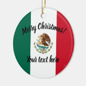 Flagge-kundenspezifische Weihnachtsbaumverzierung Keramikornament (Links)