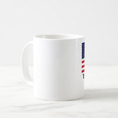 Flagge-kundenspezifischer Text danken Ihnen Kaffeetasse (Vorderseite Links)