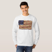 Flagge-künstlerischer Schmutz T-Shirt (Vorne ganz)