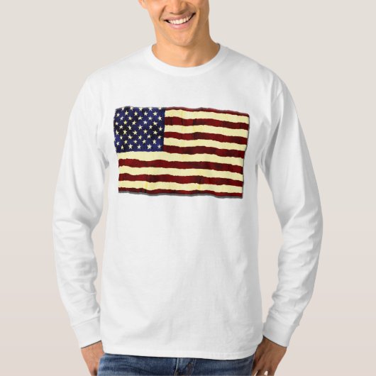 Flagge-künstlerischer Schmutz T-Shirt (Vorderseite)
