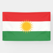Flagge Kurdistans Banner (Horizontal)