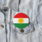 Flagge Kurdistans Button (Beispiel)