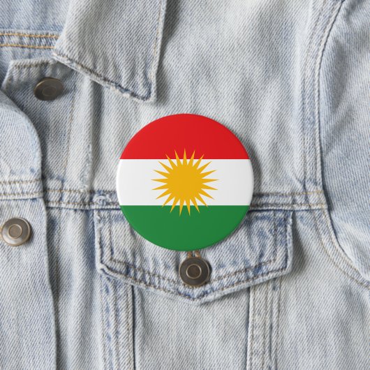 Flagge Kurdistans Button (Beispiel)