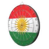 Flagge Kurdistans Dartscheibe (Vorderseite rechts)
