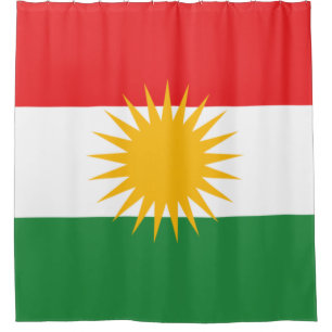 Flagge Kurdistans Duschvorhang
