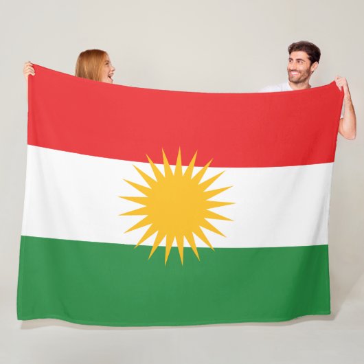 Flagge Kurdistans Fleecedecke (Beispiel)
