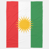 Flagge Kurdistans Fleecedecke (Vorderseite)