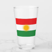 Flagge Kurdistans Glas (Vorderseite)
