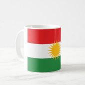 Flagge Kurdistans Kaffeetasse (Vorderseite Links)