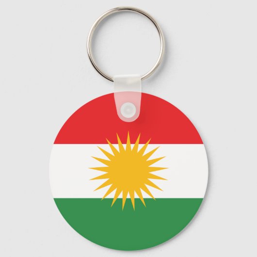 Flagge Kurdistans; Kurd; Kurdisch Schlüsselanhänger (Vorderseite)