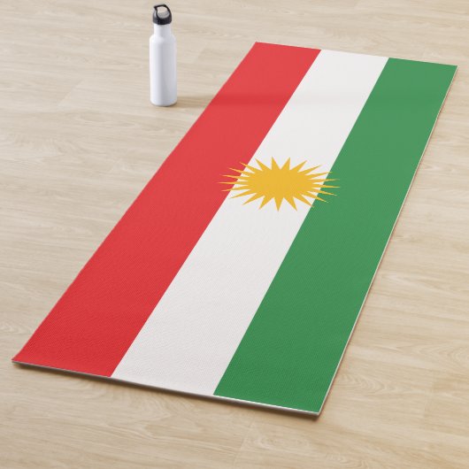 Flagge Kurdistans (Kurdisch) Yogamatte (Beispiel)