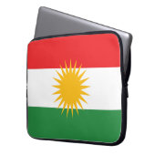 Flagge Kurdistans Laptopschutzhülle (Vorderseite Links)