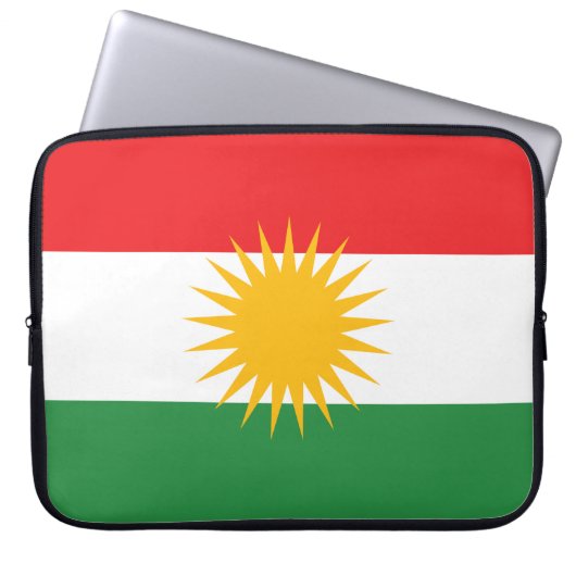 Flagge Kurdistans Laptopschutzhülle (Vorderseite)