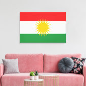 Flagge Kurdistans Leinwanddruck (Insitu (Wohnzimmer))