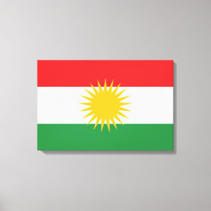 Flagge Kurdistans Leinwanddruck