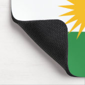 Flagge Kurdistans Mousepad (Ecke)