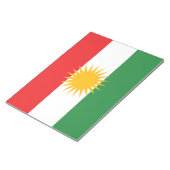 Flagge Kurdistans Notizblock (angewinkelt)
