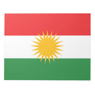 Flagge Kurdistans Notizblock
