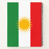 Flagge Kurdistans Notizblock (Rückseite)