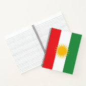 Flagge Kurdistans Notizblock (Innenseite)