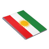 Flagge Kurdistans Notizblock (Rechte Seite)