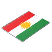 Flagge Kurdistans Notizblock (Linke Seite)